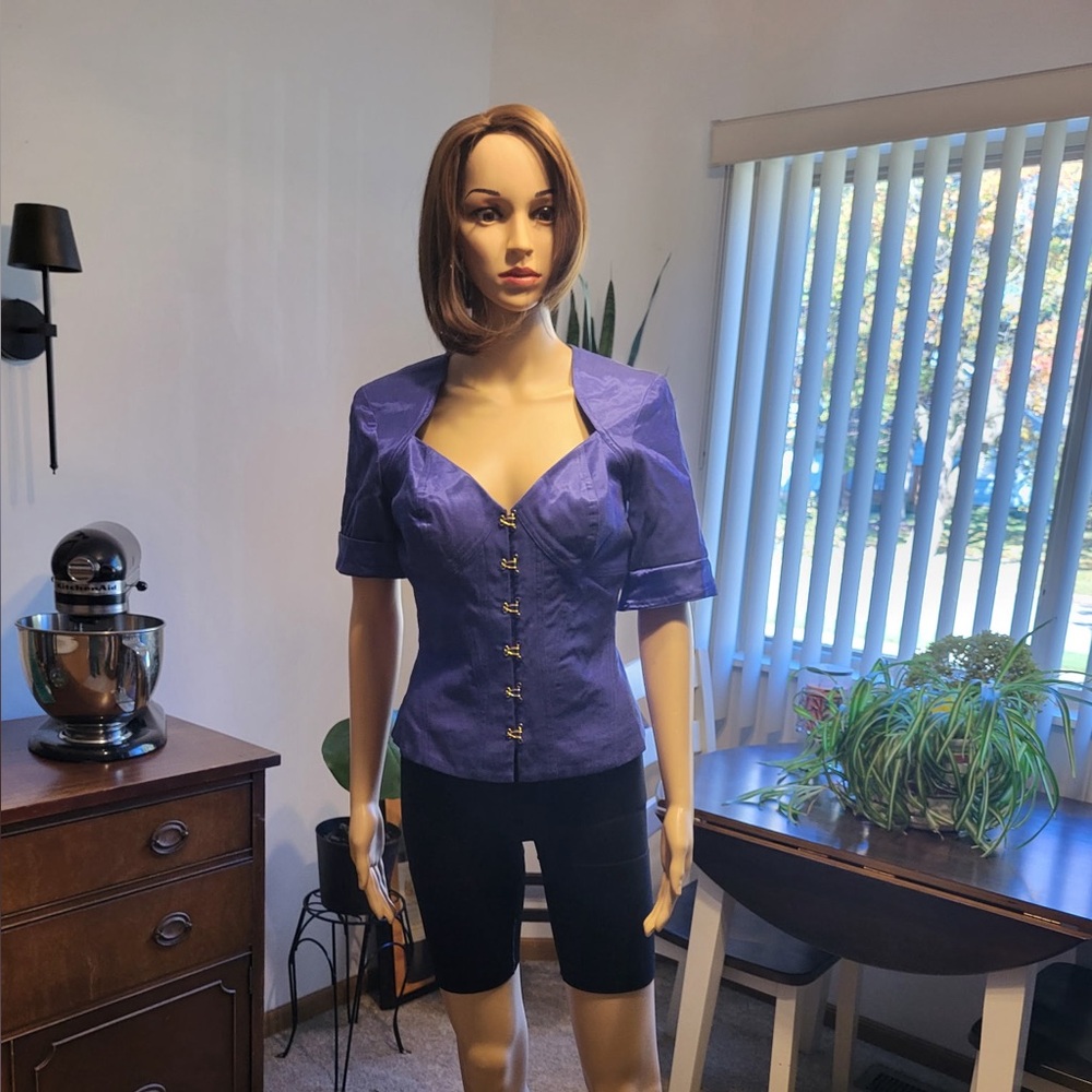 Arden B Royal Blue Top SZ M
